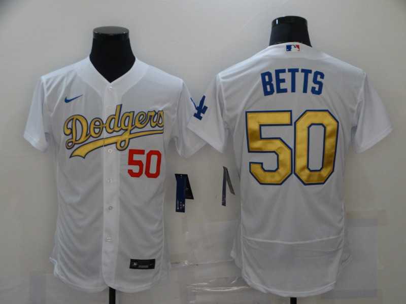Dodgers 50 Mookie Betts White Gold 2020 Nike Flexbase Jersey,We sell and wholesale Dodgers 50 Mookie Betts White Gold 2020 Nike Flexbase Jersey on line form chian!